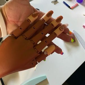 Practice hand for acrylic/ gel nails